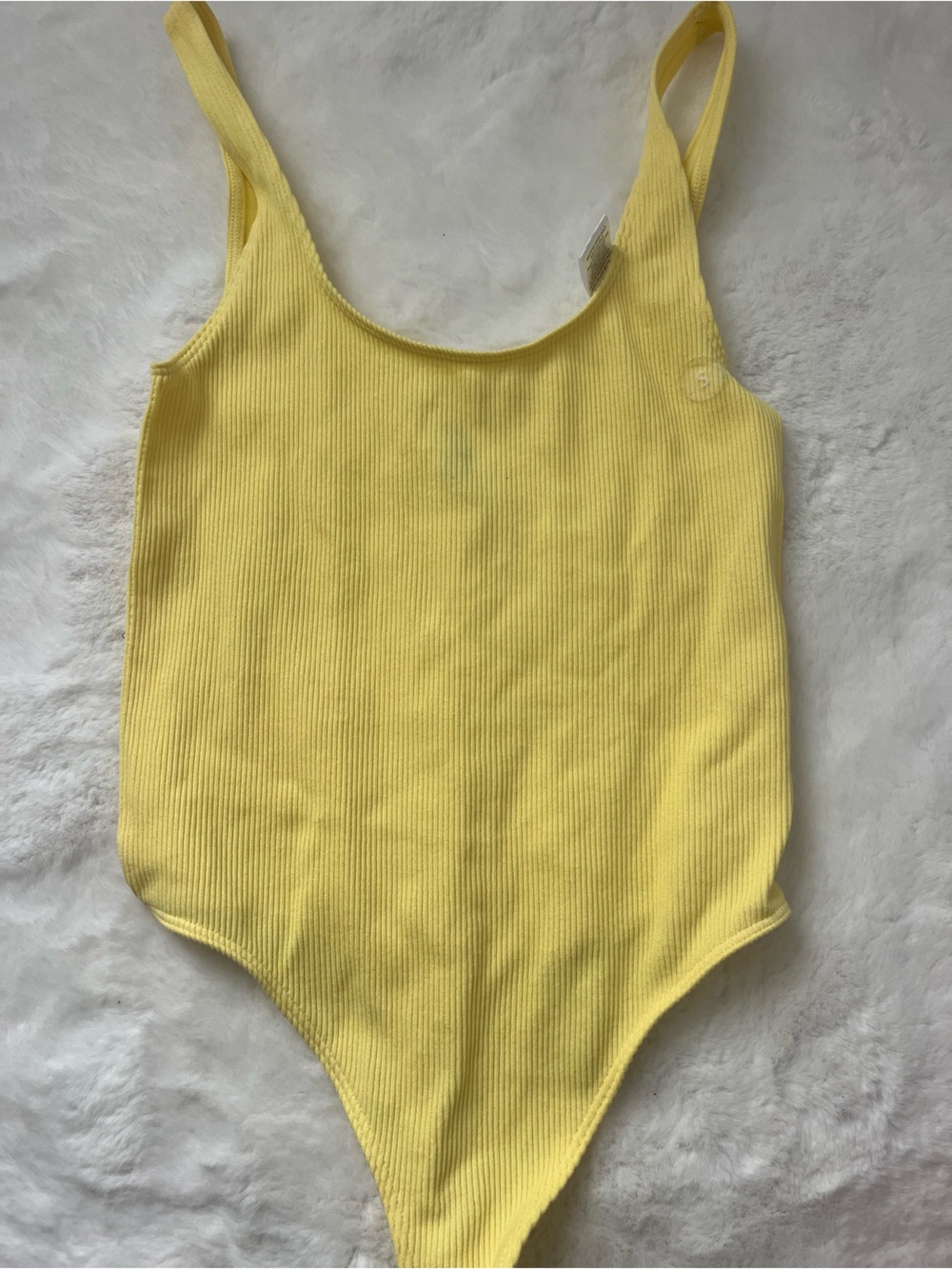 PacSun Yellow Ribbed Body Suit